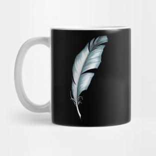 Blue feather Mug